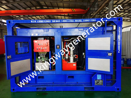 ضاغط هواء ديزل مقاوم للانفجار Sullair 375CFM ATEX Zone 2 بإطار Kingway DNV