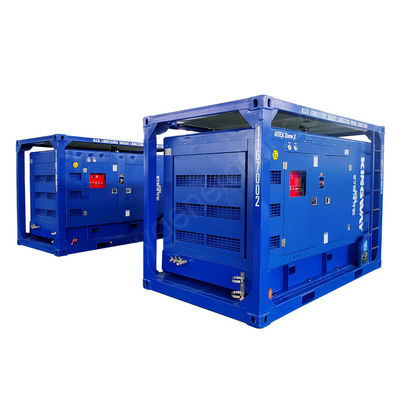 مجموعة مولدات بحرية مضادة للانفجار 100 كيلو فاو مع DNV 2.7-1 حاوية بحرية معتمدة في منطقة ATEX 2