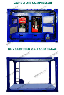 20FT DNV 2.7-1 الحاويات البحرية للغاز منصة حقل النفط رفع المزلقات المزلقات نظام بدء 24 فولت DC بدء كهربائي