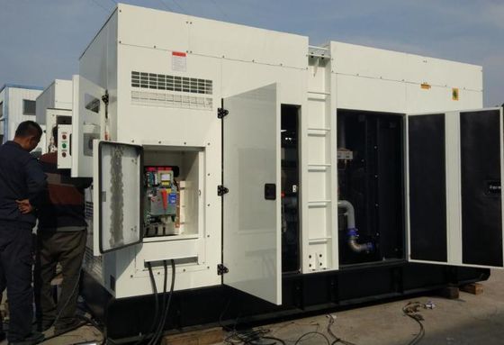 مجموعة مولدات الديزل العازلة للصوت المحرك CE ISO DNV شهادة الديزل Genset Slient