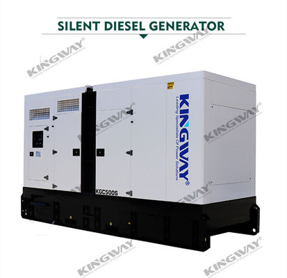 غطاء صامت جدا 400kw 500kva 400v 50hz 3 مرحلة 4 سلك محرك توليد الديزل