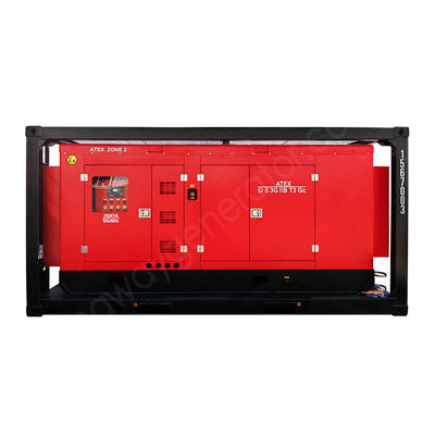 منطقة أتكس 2 ضد الانفجار 60kva 1250KVA مولد وقود الديزل آمن مع حقول النفط والغاز مع إطار رفع DNV2.7-1