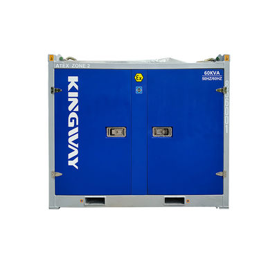 60KVA 50HZ 60HZ ATEX معتمدة المنطقة 2 مجموعة مولد الديزل مضاد للانفجار مجموعة مولد صامتة