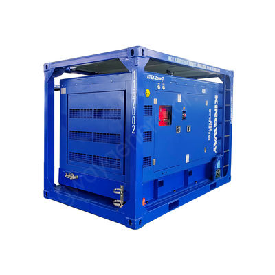 منطقة ATEX 2 3 مرحلة ساحة النفط والغاز البحرية الديزل 425CFM مضاد للانفجار ضاغط الهواء يعمل بالديزل للمنصة