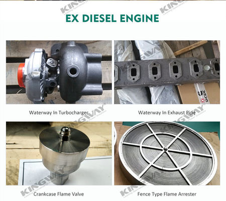 25kva 400v 50hz محرك الديزل المقاوم للانفجار 3 مرحلة 4 سلك DNV2.7-1 إطار رفع معتمد ATEX IIB المنطقة 2 مولد البحر