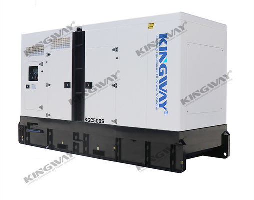 CE 60HZ 1800RPM طاقة ثلاثية المراحل 438KVA 350KW مولدات الديزل العازلة للصوت مع للفنادق والمنازل
