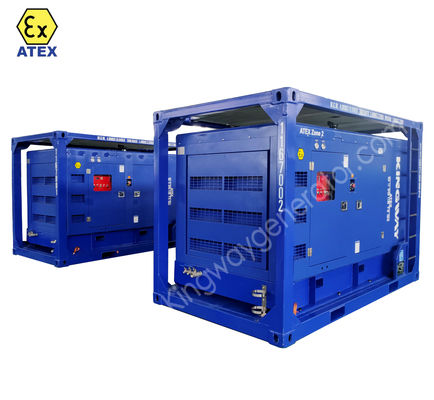 ATEX، 375CFM المنطقة 2 مضغوط الهواء ضد الانفجار محرك الديزل مع إطار رفع معتمد من DNV GL ST E271