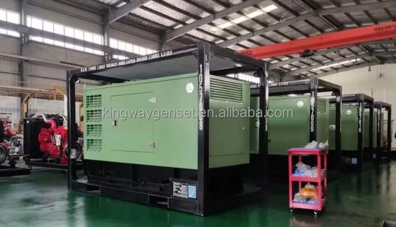 محرك الديزل DNV 2.7-1 الإطار المنزلق شهادة ATEX 120kw 150kva ضاغط الهواء على الأرض في المنصة البحرية المنطقة 2