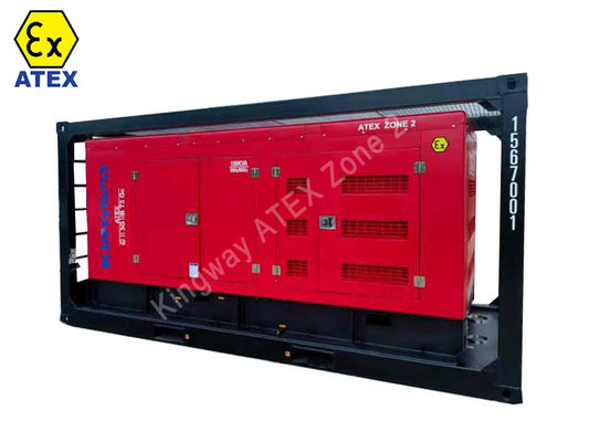محرك توليد الديزل الوقائي للإنفجارات Rigsafe Atex Zone I Zone II للصناعة التعدينية للمنصة البحرية مع إطار رفع DVN
