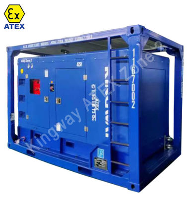 OEM مخصص ATEX 3phase 200kw zone2 مجموعة مولد الديزل المقاومة للانفجارات DNVGL 2.7-1 محرك خدمة منصة الإطار المنزلق