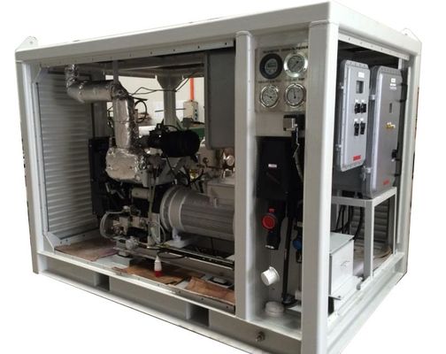 60 kVA ATEX المنطقة 2 IIB درجة حرارة T3 مولد الديزل المبدل IP55 مقاومة للانفجار مع DNV 2.7-1 الحاوية الخارجية