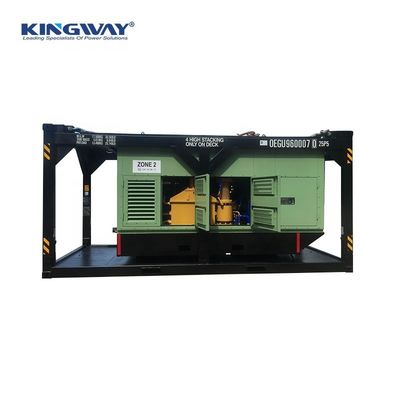 منطقة ATEX 2 IIB T3 ضاغط الهواء الديزل 260CFM مضاد للانفجار مع DNV 2.7- إطار رفع لمنصة خارج البحر