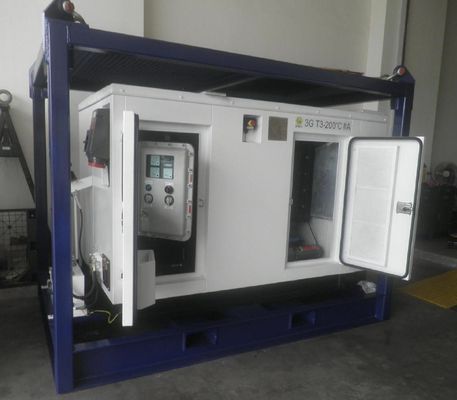 20KVA المنطقة الثانية ضد الانفجار مولد الديزل الصامت مثبت في DNV 2.7-1 لحقول النفط والغاز البحرية