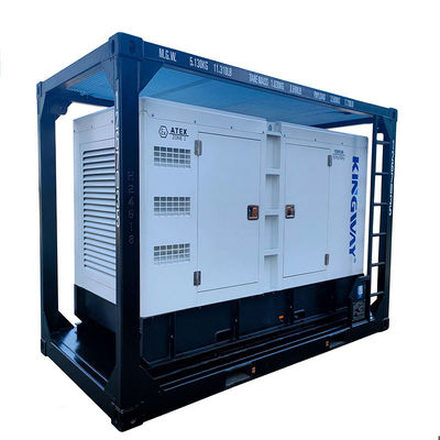 شهادة ATEX 3phase 200kw 250kva zone2 مجموعة مولدات الديزل المقاومة للانفجارات DNVGL 2.7-1 محرك خدمة منصة الإطار المنزلق