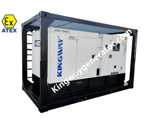 20KVA ATEX منطقة 2 ATEX مولد مضاد للانفجار مجموعة لصناعة النفط والغاز مع DNV إطار رفع