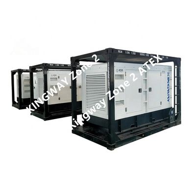 20KVA ATEX منطقة 2 ATEX مولد مضاد للانفجار مجموعة لصناعة النفط والغاز مع DNV إطار رفع