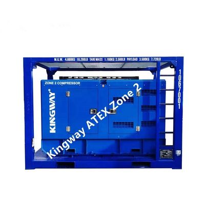 شهادة ATEX3phase DNVGL 2.7-1 الإطار المنزلق 120kw 150kva مولد المنصة البحرية الشاطئية المنطقة 2