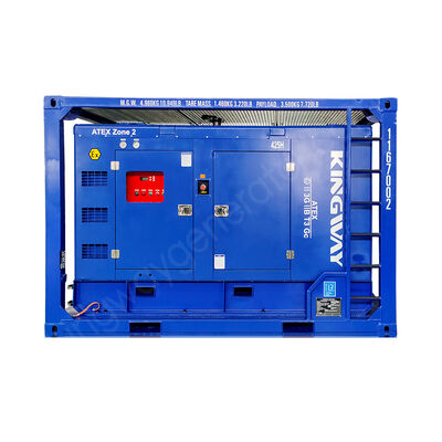 185CFM 6.9Bar مضاد للانفجارات ATEX المنطقة 2 محرك الديزل ضاغط الهواء مع DNV2.7-1 إطار رفع
