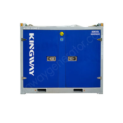 60KVA ATEX منطقة معتمدة 2 مولد ديزل درجة الحرارة فئة T3 منصة بحرية تستخدم مجموعة مولدات الديزل المقاومة للانفجار