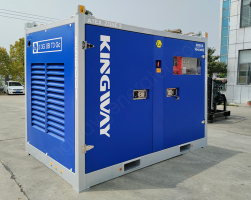 60KVA ATEX منطقة معتمدة 2 مولد ديزل درجة الحرارة فئة T3 منصة بحرية تستخدم مجموعة مولدات الديزل المقاومة للانفجار