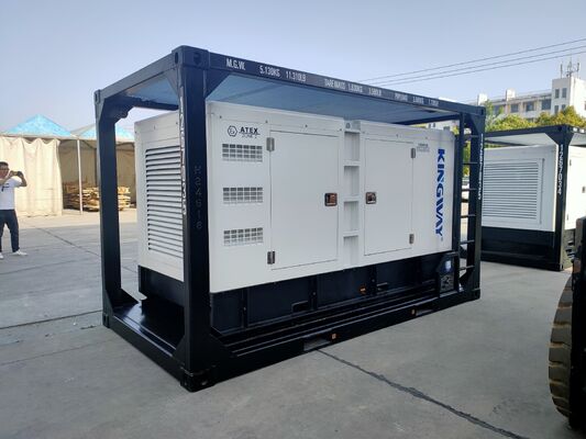 60KVA ATEX منطقة معتمدة 2 مولد ديزل درجة الحرارة فئة T3 منصة بحرية تستخدم مجموعة مولدات الديزل المقاومة للانفجار