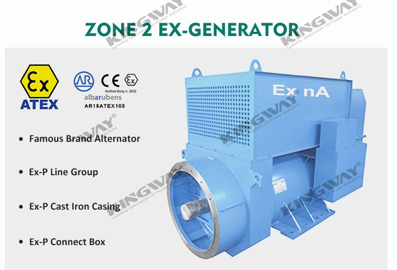 60KVA ATEX المنطقة 2 معدات مجموعة مولدات الديزل الصامتة مع إطار الرفع البحري