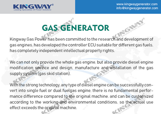 House Use 5.5KW Natural Gas Generator Three Phase Customized