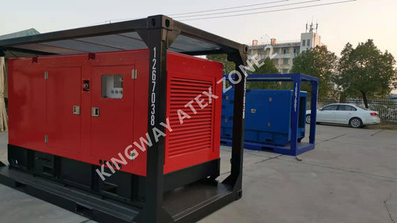 150KVA ATEX المنطقة 2 T3 مولد الديزل المقاوم للانفجار DNV إطار رفع