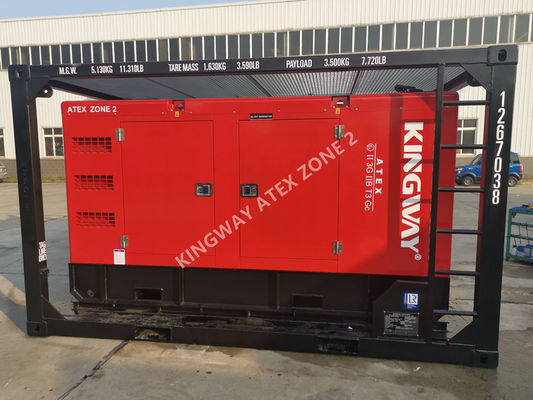 150KVA ATEX المنطقة 2 T3 مولد الديزل المقاوم للانفجار DNV إطار رفع