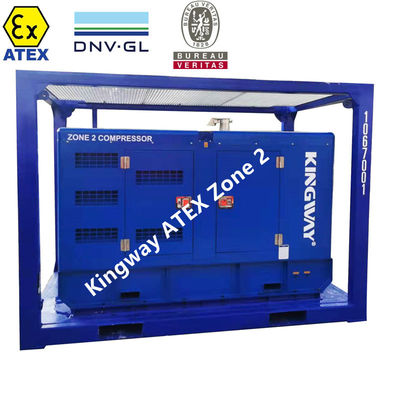 Kingway ATEX المنطقة 2 ضاغط الهواء Sullair 186CFM 100Psi لحقول النفط والغاز البحرية