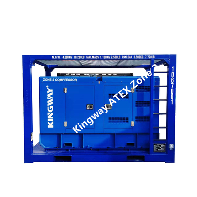 المنطقة 2 T3 محرك ديزل ضاغط هواء مقاوم للانفجار معتمد من ATEX 260CFM
