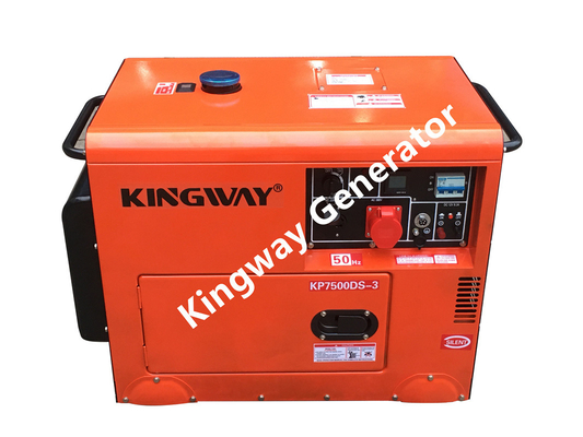 مجموعة المولدات الصامتة ذات اللون البرتقالي 8KVA 12Hp