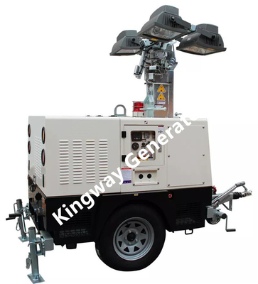 9m ارتفاع الرفع 230V موبايل LED برج من مواقع البناء