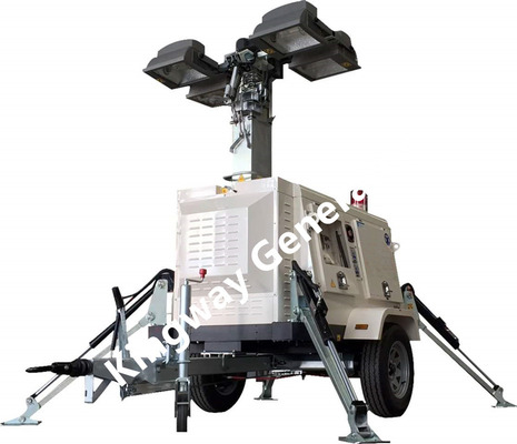 9m ارتفاع الرفع 230V موبايل LED برج من مواقع البناء