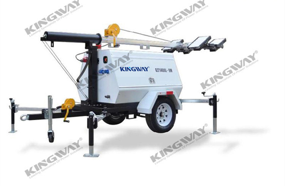 1500RPM 1800RPM 15KW على مقطورة مولد ديزل للاستخدام الخارجي