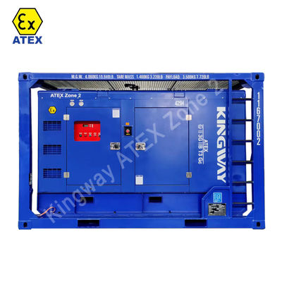 تعديل 250KVA 200KW ATEX معتمد في المنطقة 2 Temp Class T3 Rigsafe Proof Explosion Diesel Set Set Set IEC60049