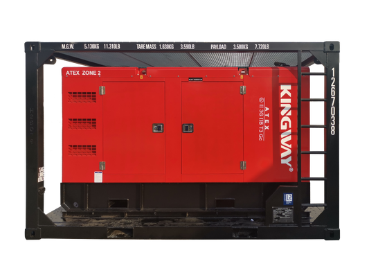 500KVA كينغواي ATEX منطقة 2 T3 مولد الديزل الصامت ضد الانفجار مع إطار رفع معتمد من DNV