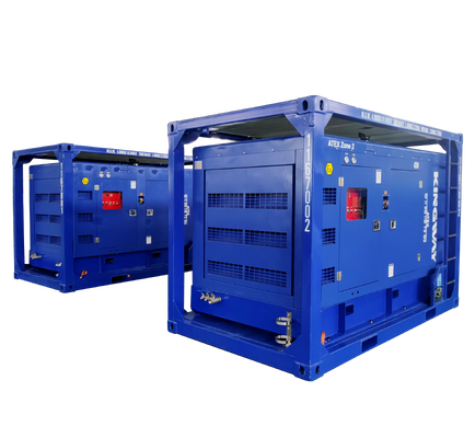 450CFM 150Psi كينغواي ATEX المنطقة 2 T3 مقاومة للانفجار Sullair محرك الديزل ضاغط الهواء DNV الإطار